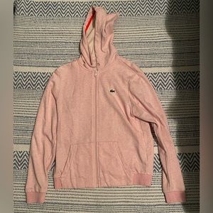 Pink Lacoste zip-up (size s)